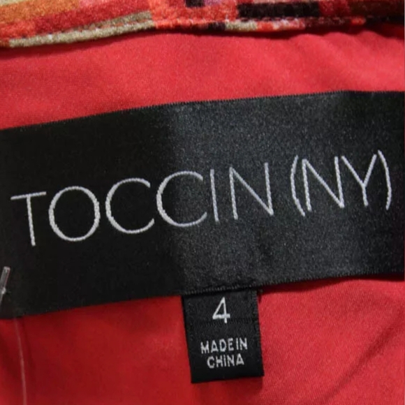 Toccin Multicolor Geometric Print  Multicolor Skirt , Sz 4, EUC - Picture 3 of 3